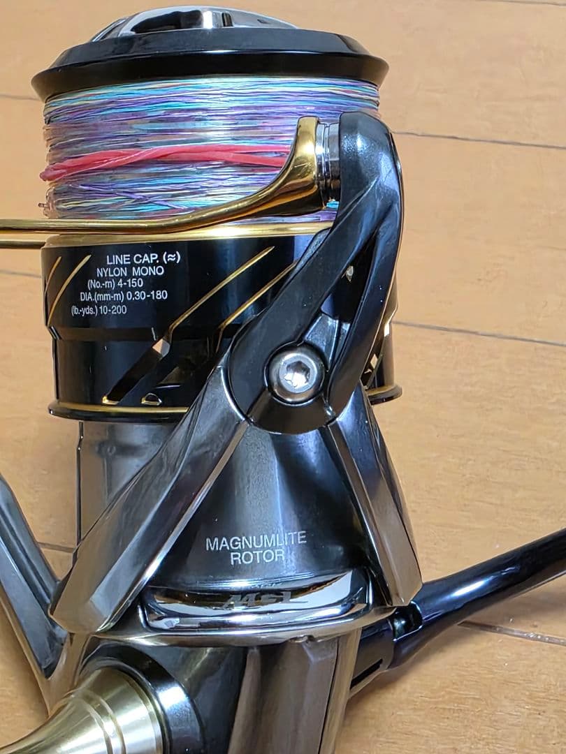 シマノ 16ヴァンキッシュ4000HG 夢屋アルミラウンド型ノブ リール