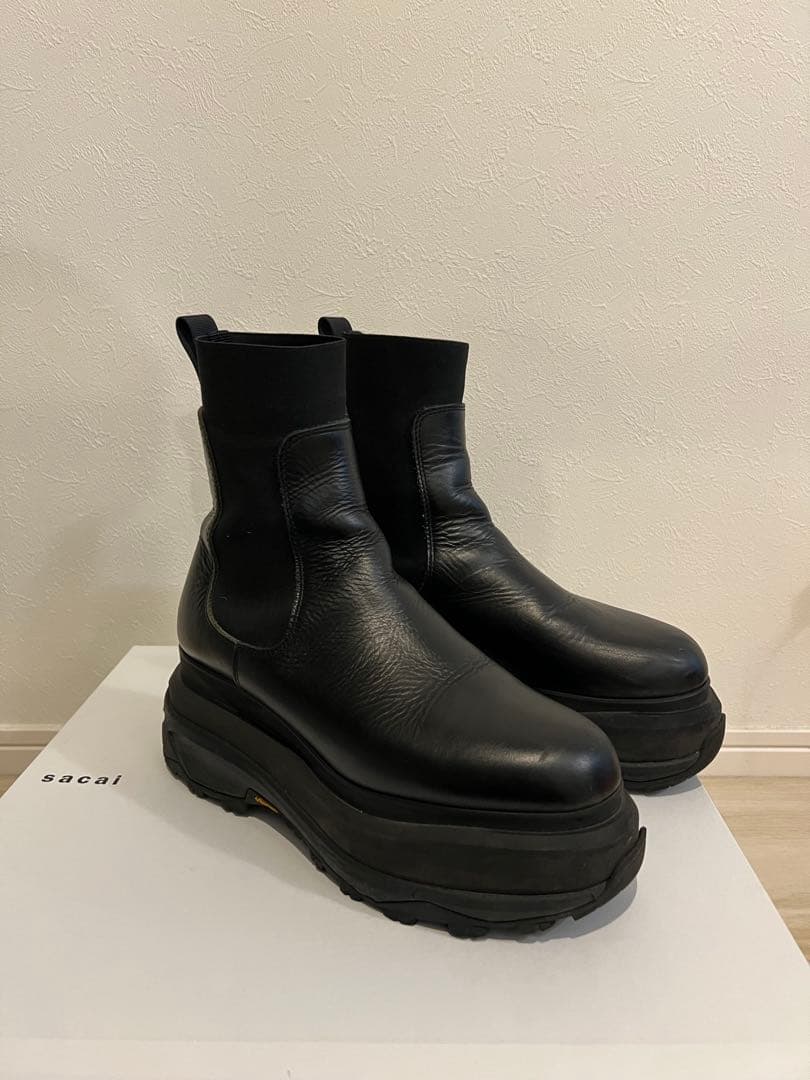 sacai サイドゴアブーツ 41 - メルカリ