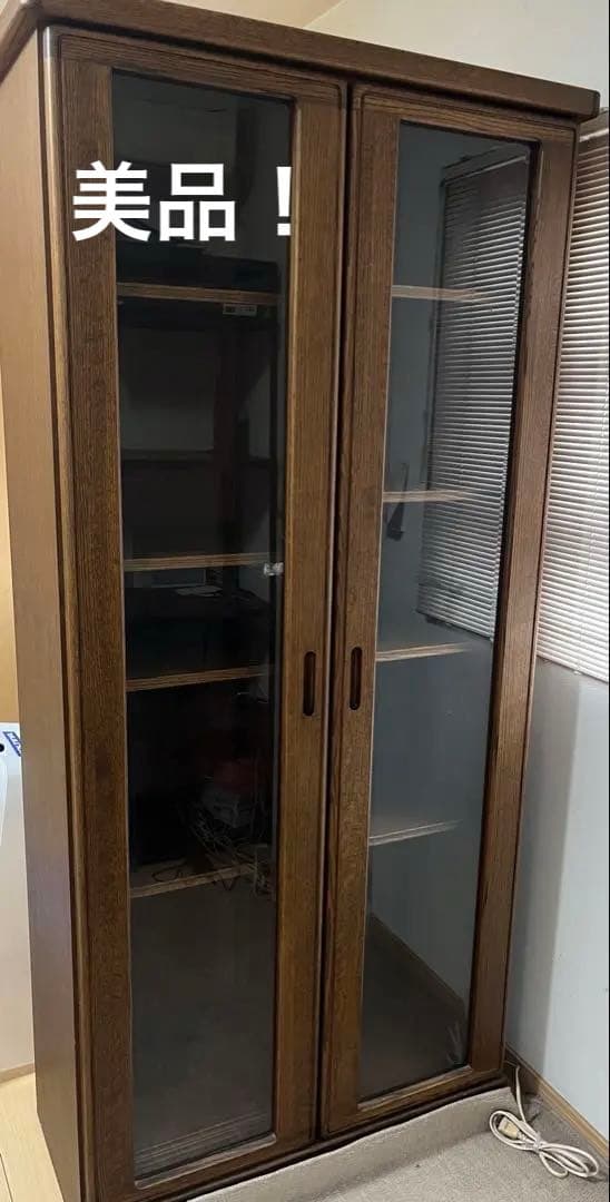 ラスト値下げ！ガラス扉付き木製本棚 5段✖️2（愛媛発です） 楽天市場】本棚 書棚 扉付き ガラス扉 大容量 ハイタイプ 完成品 組立