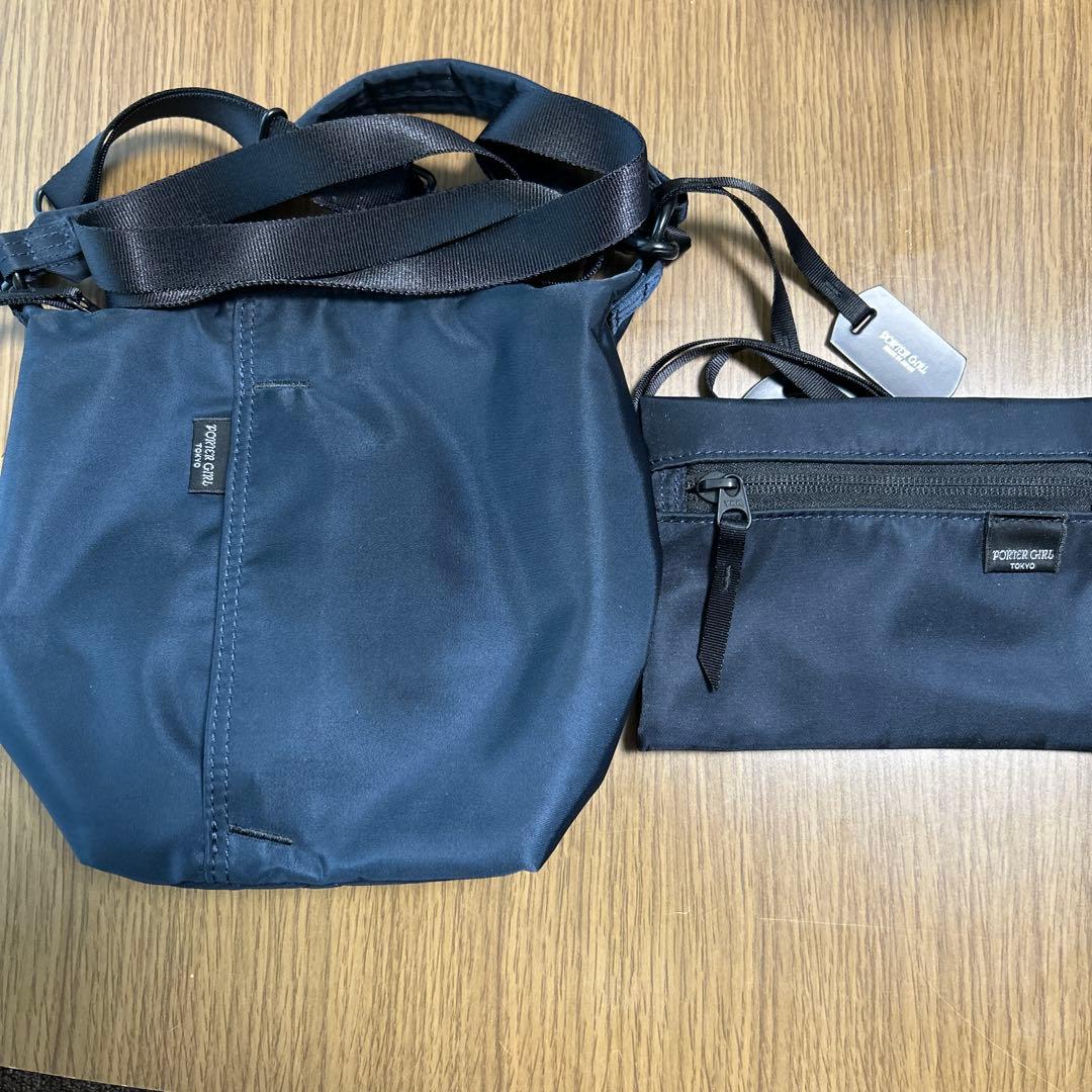 PORTER シェル 吉田カバン ダークネイビー ショルダーバッグ - メルカリ