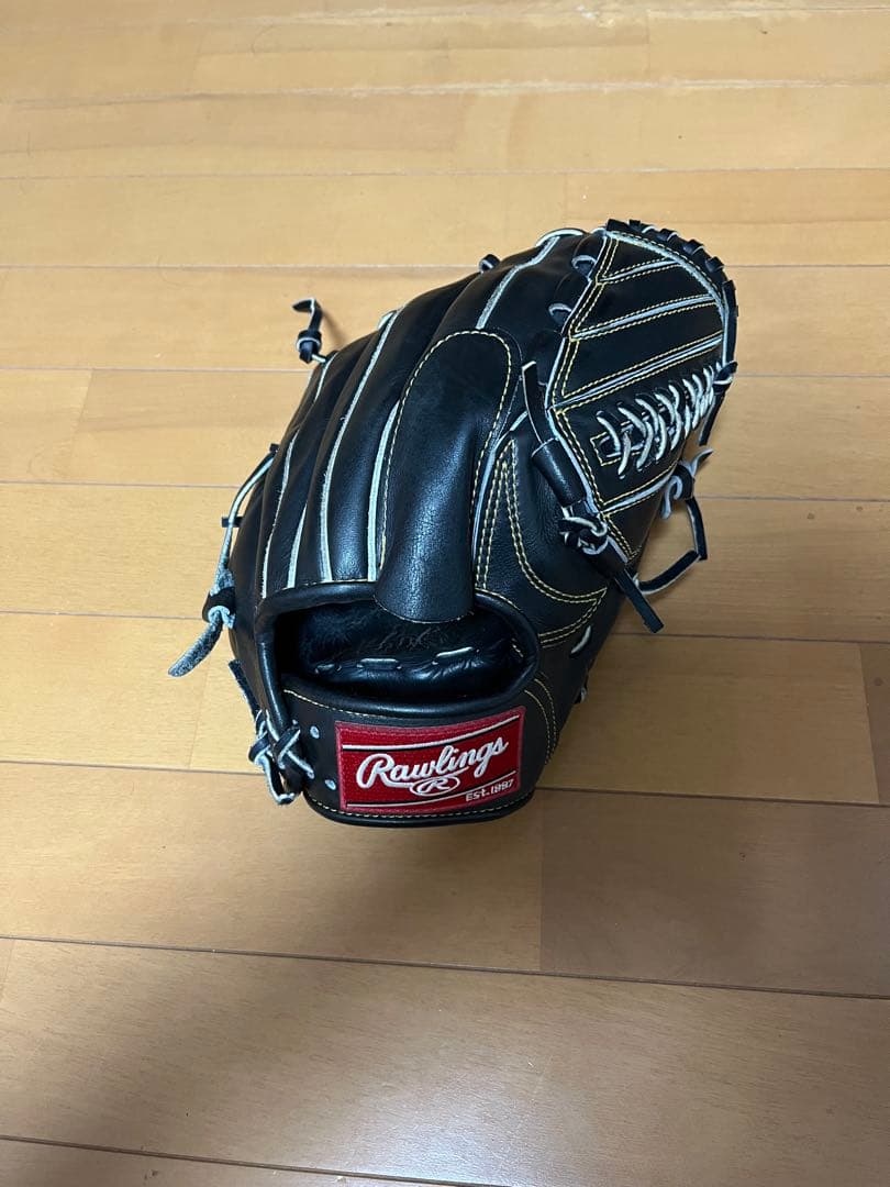 Rawlings 軟式グローブ 黒　投手用 野球 Rawlings ローリングス 軟式グローブ 投手 ピッチャー (GR5HEA15W