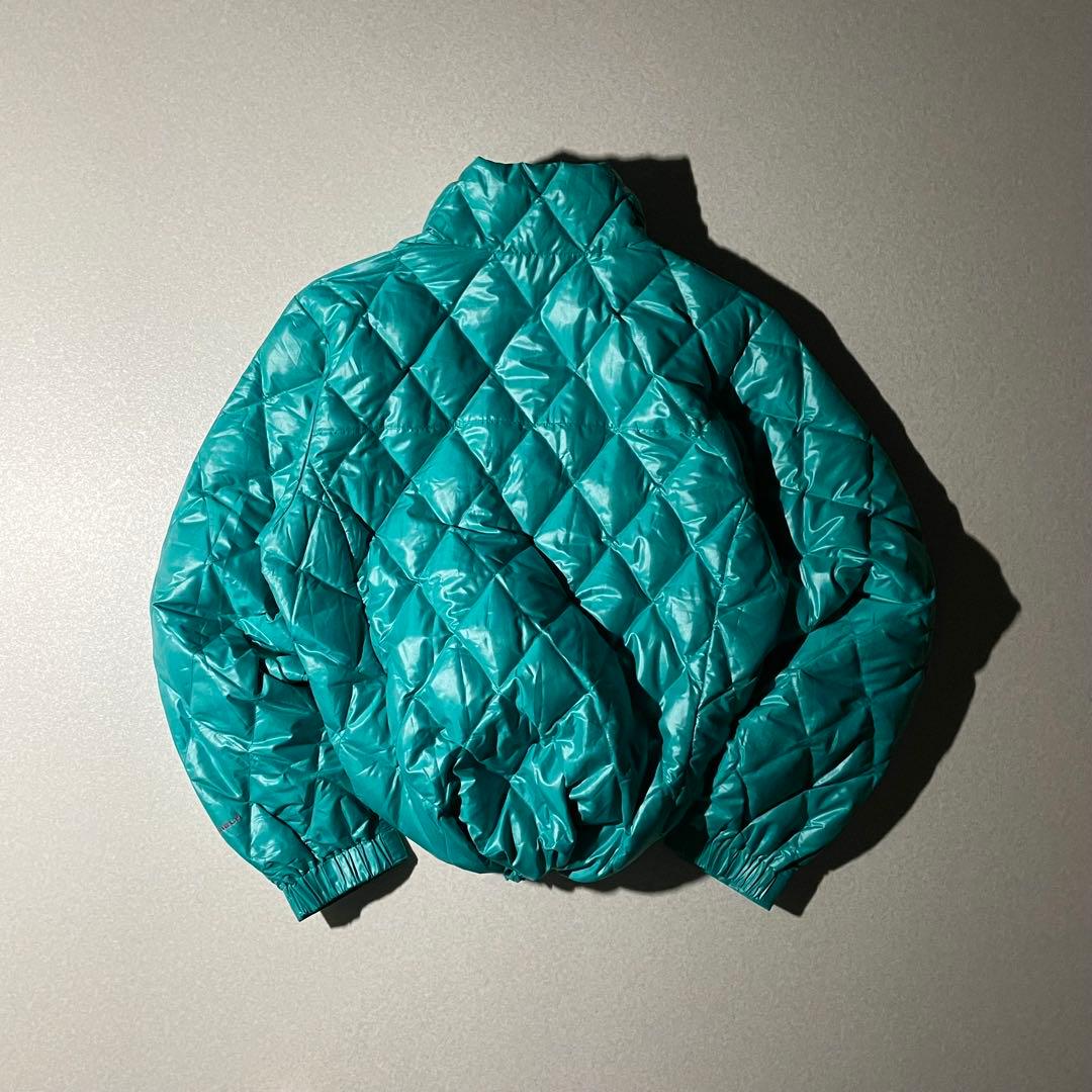 コロンビア ダイヤキルト パフダウン ターコイズ 水色 クレイター