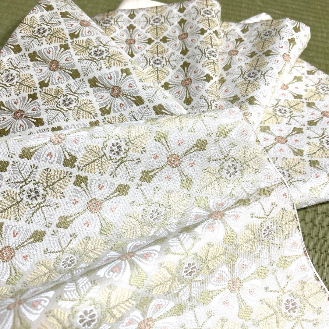 正絹　袋帯《花紋様》