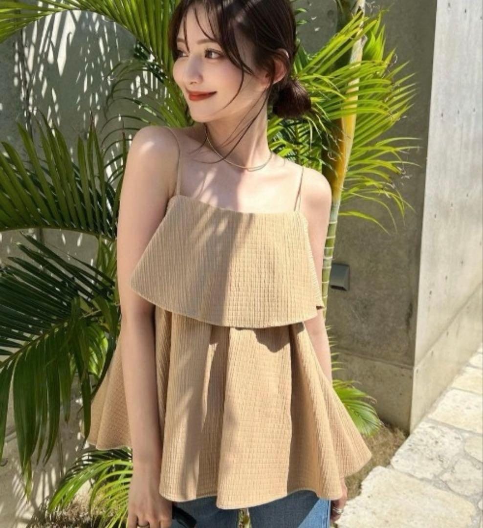 フクレジャガードキャミソール アニュアンス anuans フクレジャガードキャミソール （BEIGE