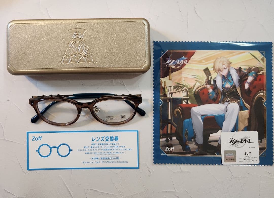 Zoff 崩壊:スターレイル メガネ アベンチュリン Zoff｜崩壊：スターレイル アベンチュリン モデル（ZO241004-42A1