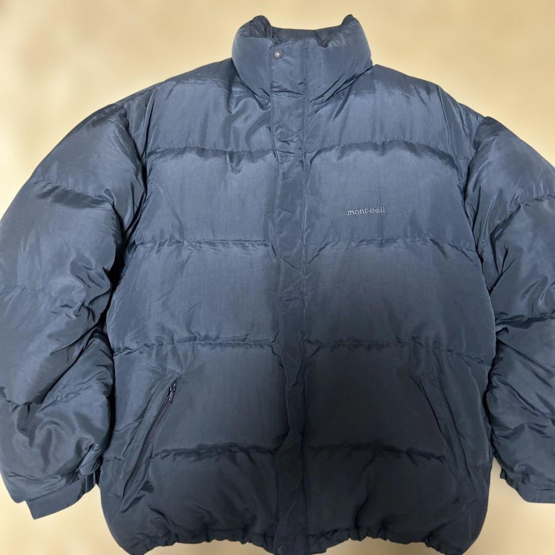 90s 旧タグ mont-bell ダウンジャケット XL ネイビー mont-bell(モンベル) / 90s/オールドダウンジャケット/ダウン
