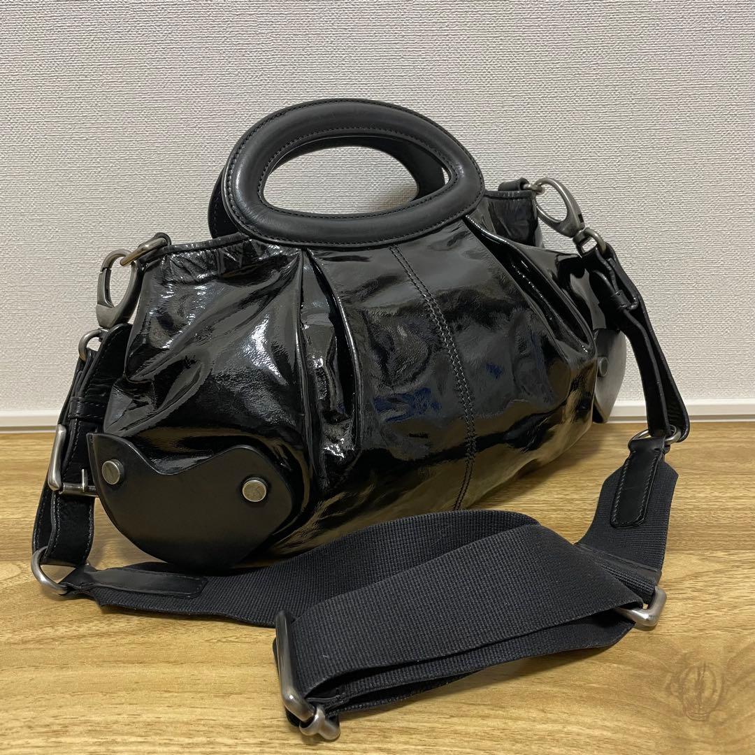 《極美品》MARNI（マルニ ） レザー ショルダーバッグ ブラック 黒