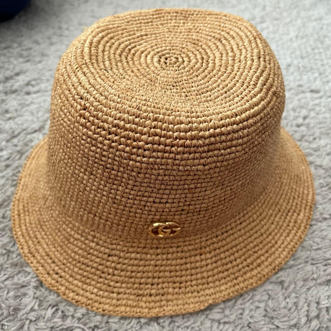 GUCCI 麦わら　バケットハット　最終値下げ グッチ 小物GGキャンバス フェドラハット | GUCCI® JP