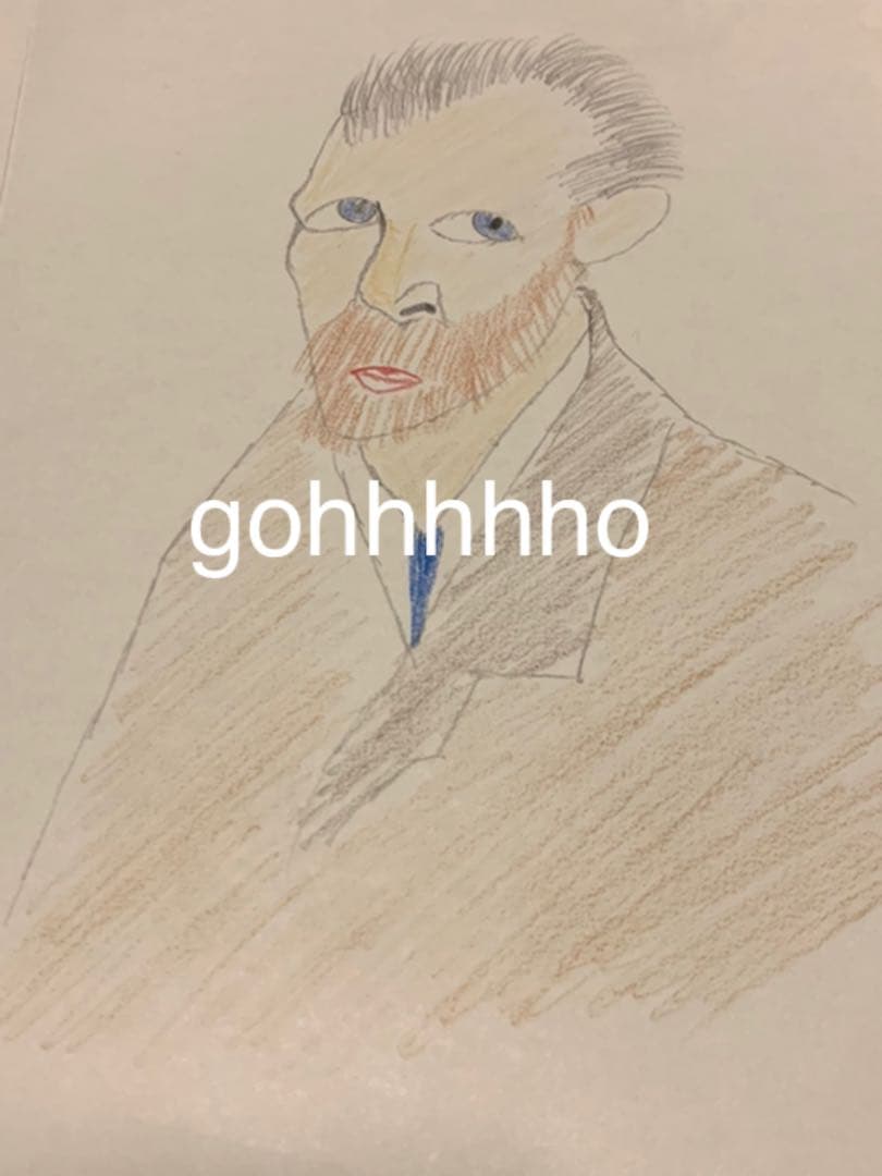 ゴッホ カビゴン ゴンベ キャンバスアート 金枠 XLサイズ 証明書