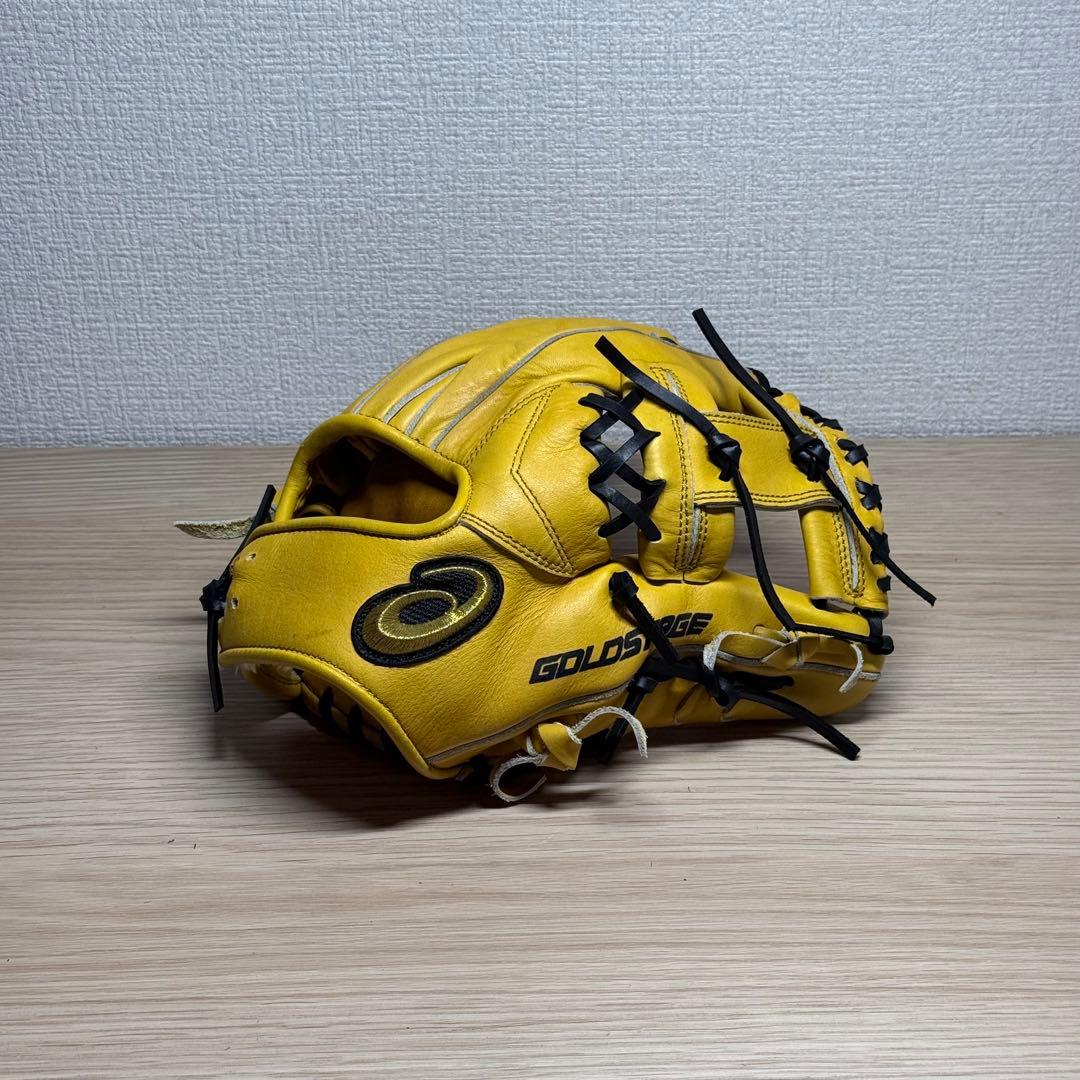 asics ゴールドステージ 軟式 内野手用 クロス締め/逆巻き asics ゴールドステージ 軟式 内野手用 クロス締め/逆巻き