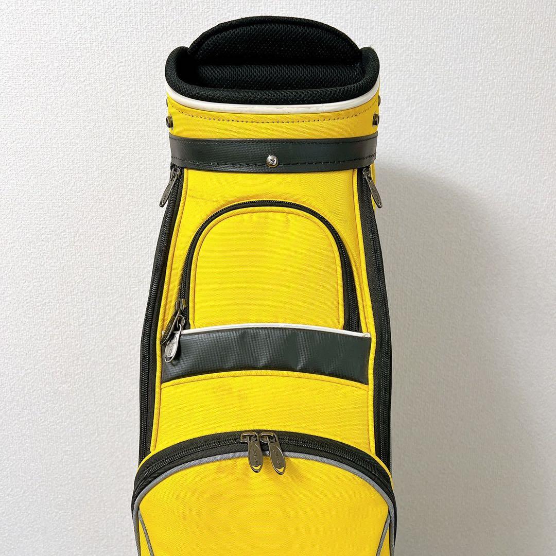 SRIXON スリクソン キャディバッグ 9型 5分割 黄色ゴルフバッグフード