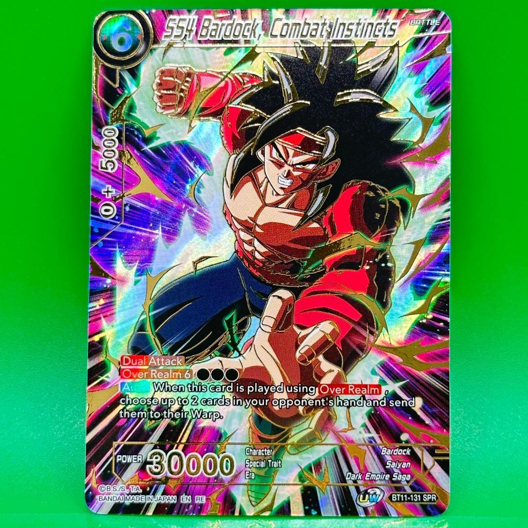 ドラゴンボール 海外 SS4 バーダック BT11 SPR スペシャルレア 英語