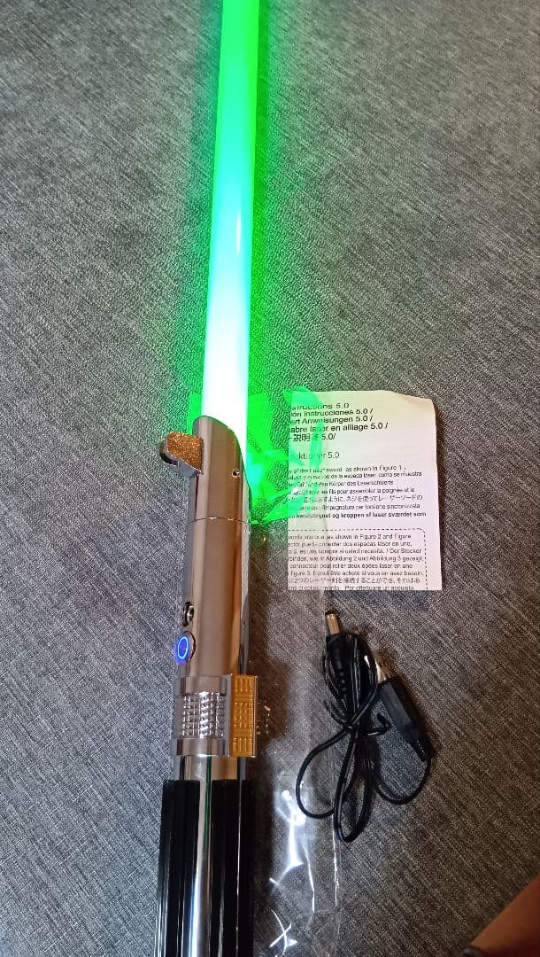 合金製ライトセーバー アナキン仕様 SWギミック 振動 音 光 usb充電