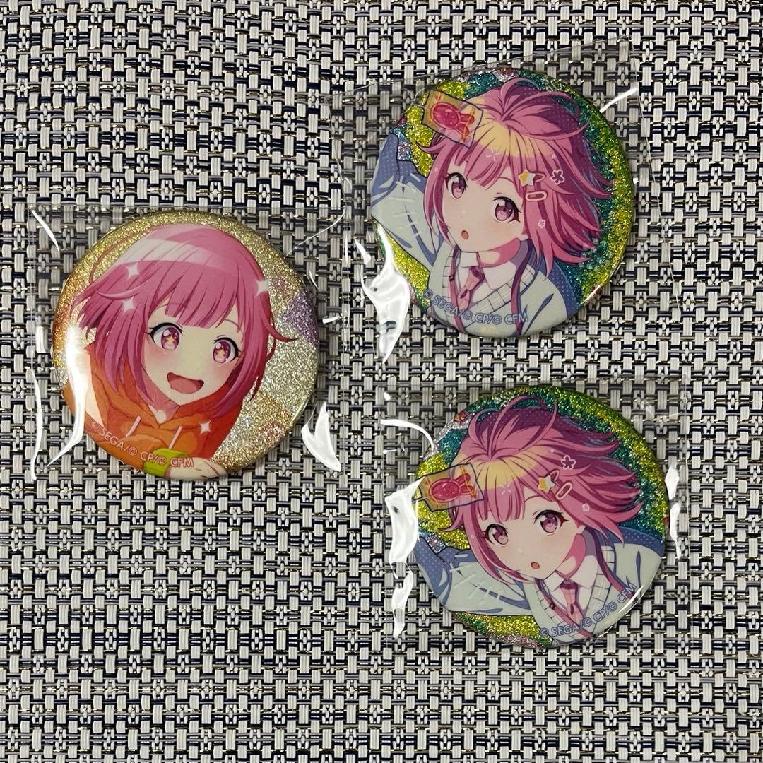 プロジェクトセカイ プロセカ グリ缶 グリッター缶バッジ えむ 36C 35C