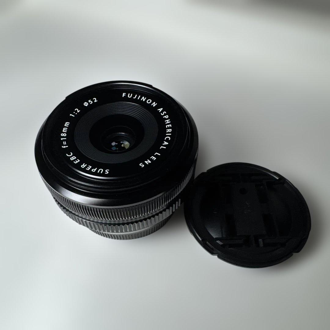 FUJIFILM フジノンレンズ XF18mmF2 R カメラレンズ XF18mmF2 R FUJINON（フジノン） ブラック [FUJIFILM X