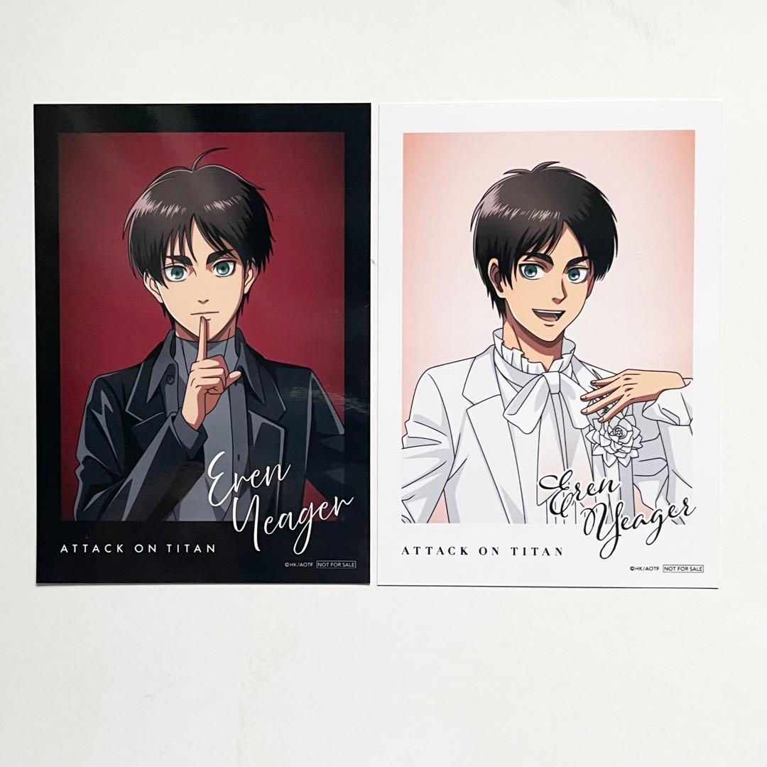 進撃の巨人 アニメイトBlack White 特典 ブロマイド エレン - メルカリ