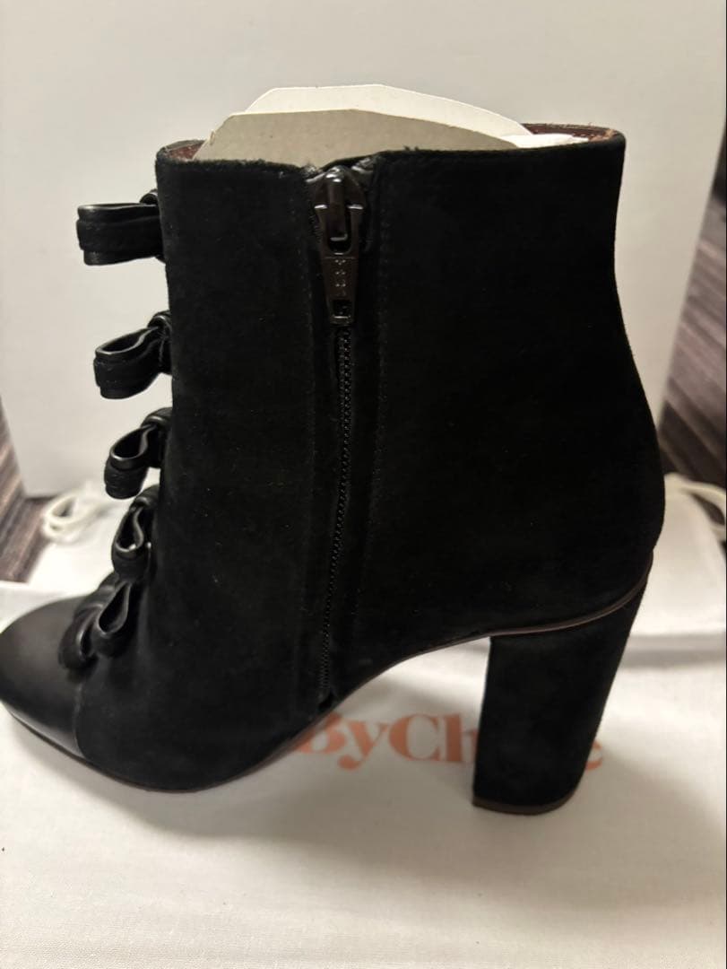 新品未使用　シーバイクロエ　ショートブーツ　サイズ35 22.5cm スウェード
