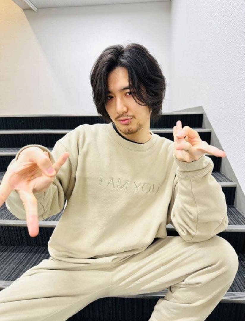 藤井風 I AM YOU 刺繍入りスウェット M - メルカリ