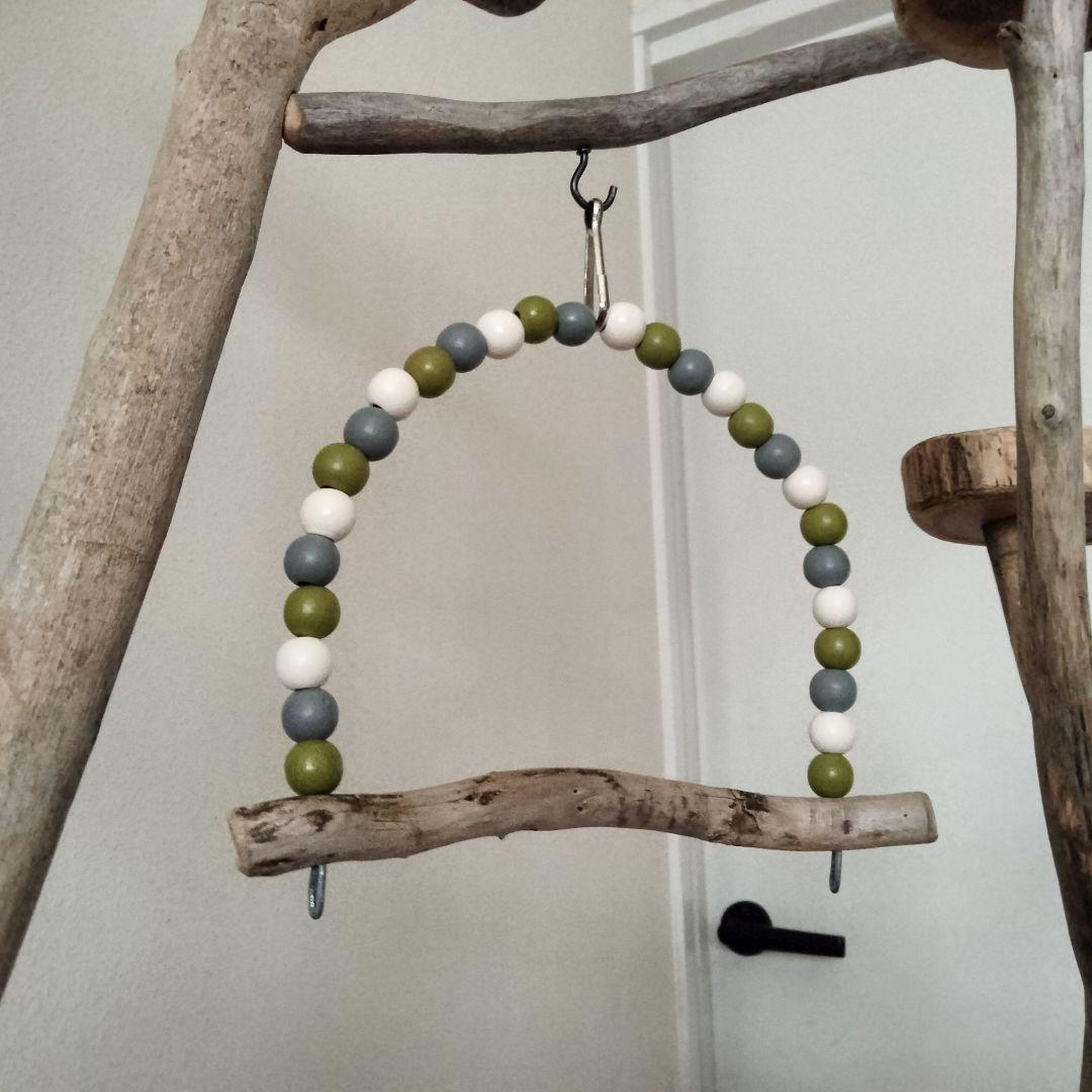 バードアスレチックジム大型 ㊶ 天然木 自然木 流木 インコ おもちゃ