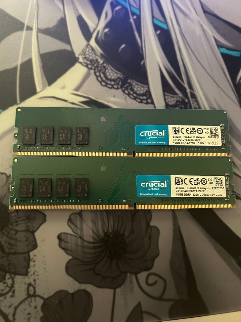 Crucial 32gb(16gb×2)DDR4 3200MHz メモリー Crucial DDR4 32GB KIT 2 x 16GB 3200 MHz PC4-25600 SODIMM 260-Pin