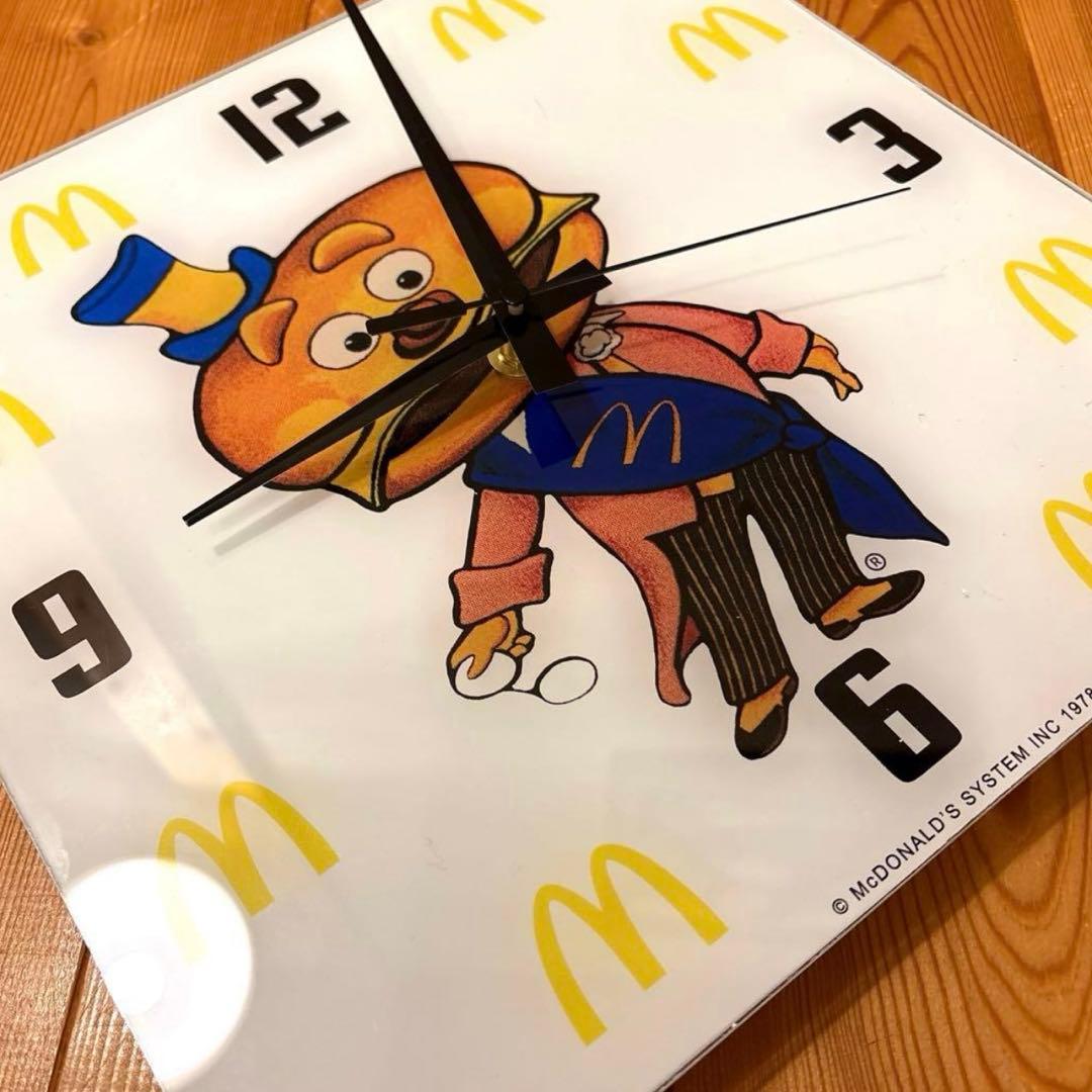 1978年 メイヤーマックチーズ マクドナルド 時計 クロック 看板