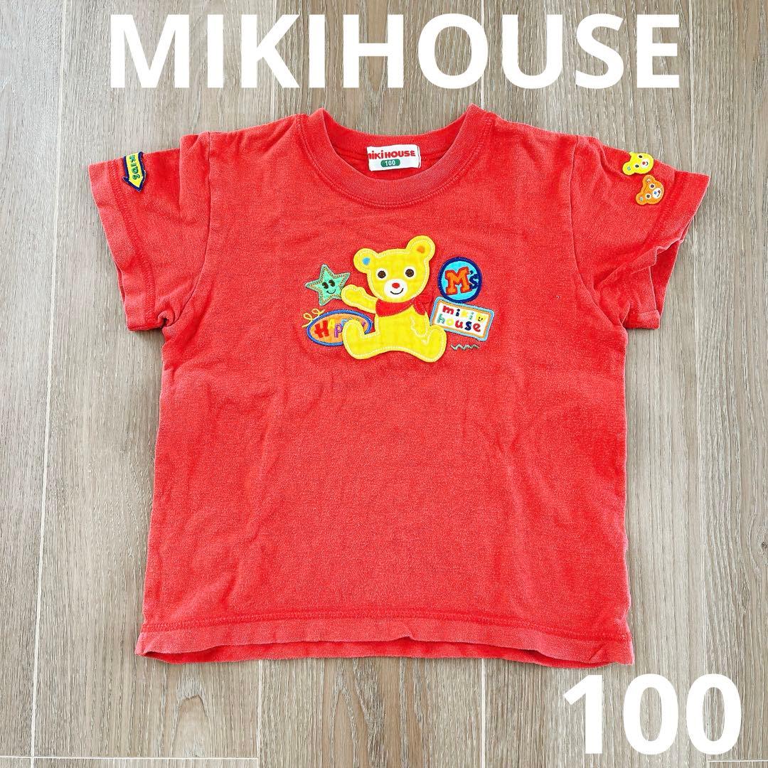 MIKIHOUSE ミキハウス】くまちゃん ワッペン 赤 半袖 Tシャツ - メルカリ