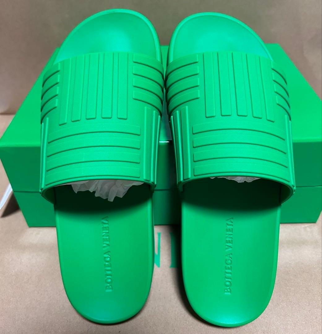 新品 未使用 ボッテガヴェネタ ラバー スライド サンダル 38 25㎝