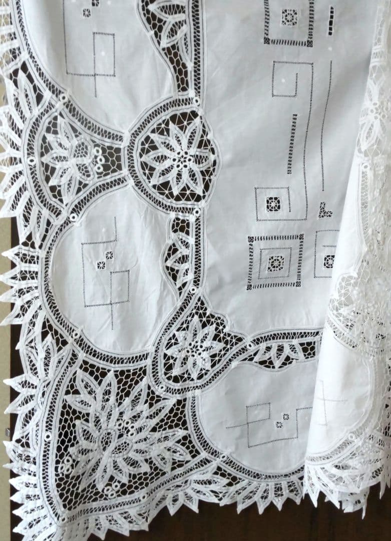 バテンレーステーブルクロス約170㎝×約130㎝ インテリア - 吉田バテンレース