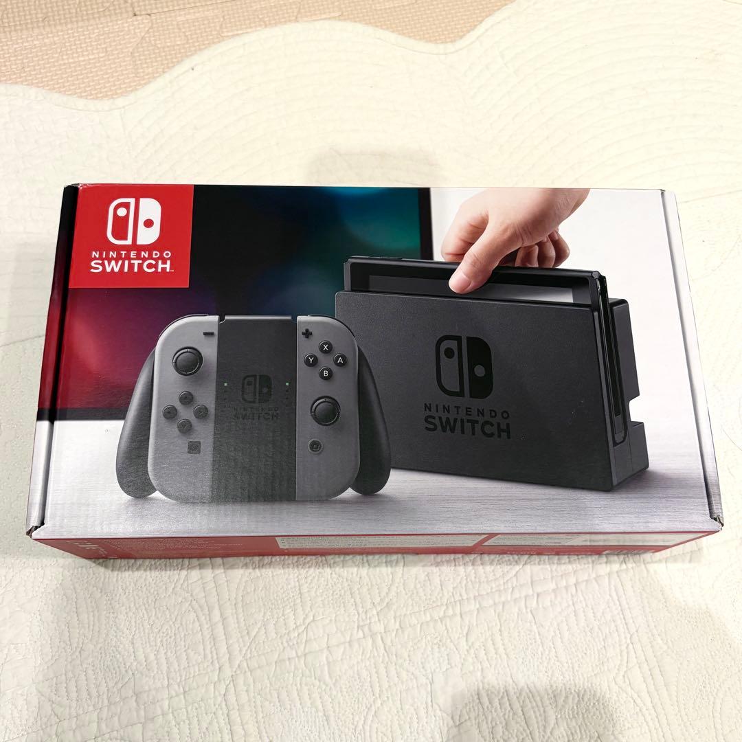 Nintendo Switch 本体 グレー Joy-Con 付属品 箱付き Nintendo Switch 新品 任天堂 Joy-Con (L) (R) グレー/スイッチ本体