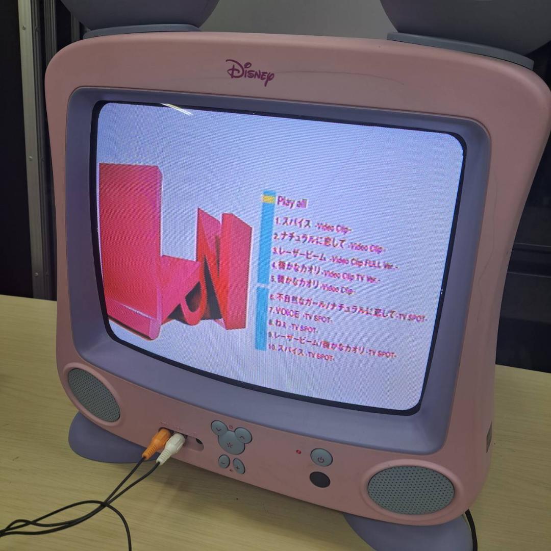 ディズニー 14型 ブラウン管 プリンセステレビ DTV-1400J-P ピンク