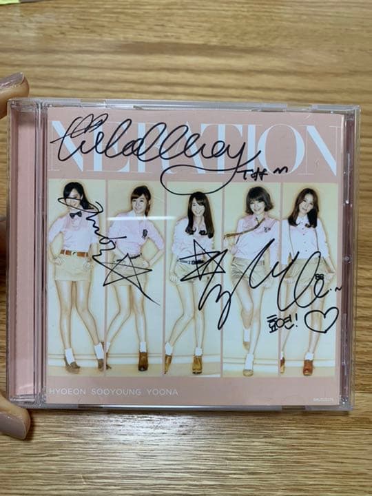 少女時代　Gee 直筆サイン入りCD SNSD [GENIE] Japan Autographed Signed CD Album UNIQUE Girls