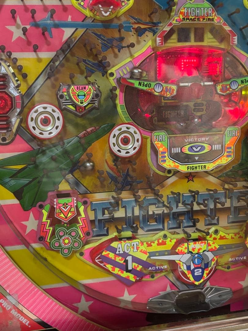 パチンコ 実機 スーパーファイター 循環機 15R羽根モノ初期 京楽 美品