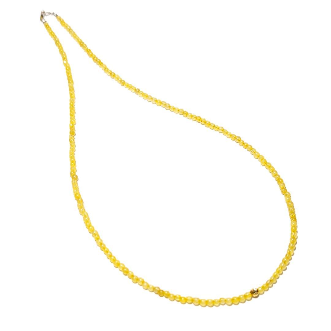 《煌めきの宿命》K18ゴールド×ゴールドルチルネックレス 贈り物 プレゼント