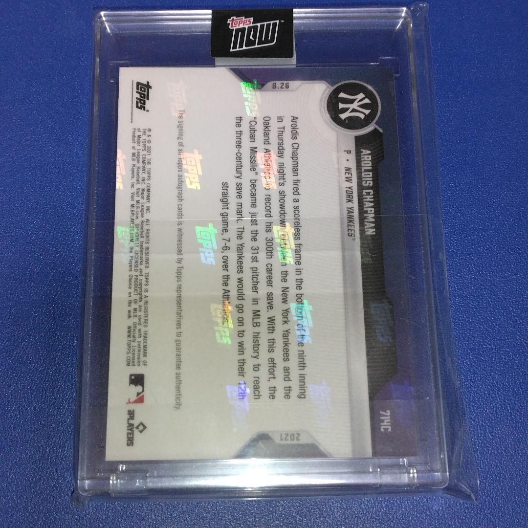 アロルディス チャップマン topps now 直筆サインカード 1/25 - メルカリ