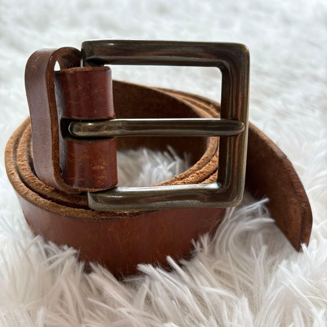 Polo Ralph Lauren ポロラルフローレン レザーベルト ブラウン - メルカリ