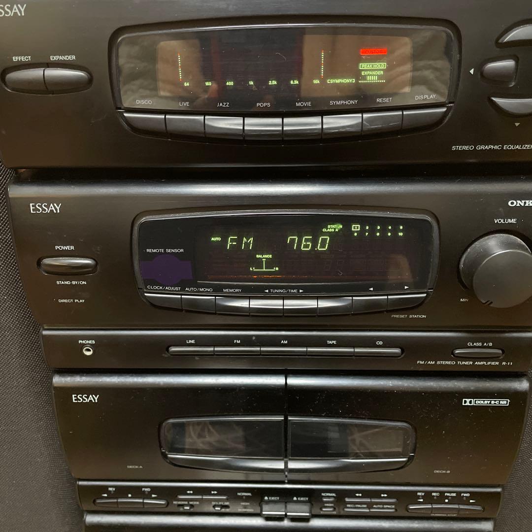 ONKYO ESSAY ミニコンポ CD トレイ開きません ジャンク - メルカリ