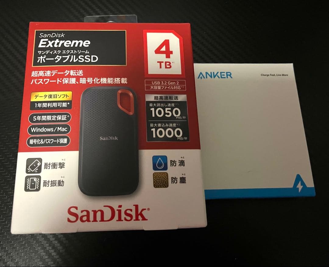 エクストリーム ポータブルSSD SanDisk 4TB Amazon.com: SanDisk 4TB Extreme Portable SSD - Up to 1050MB/s, USB