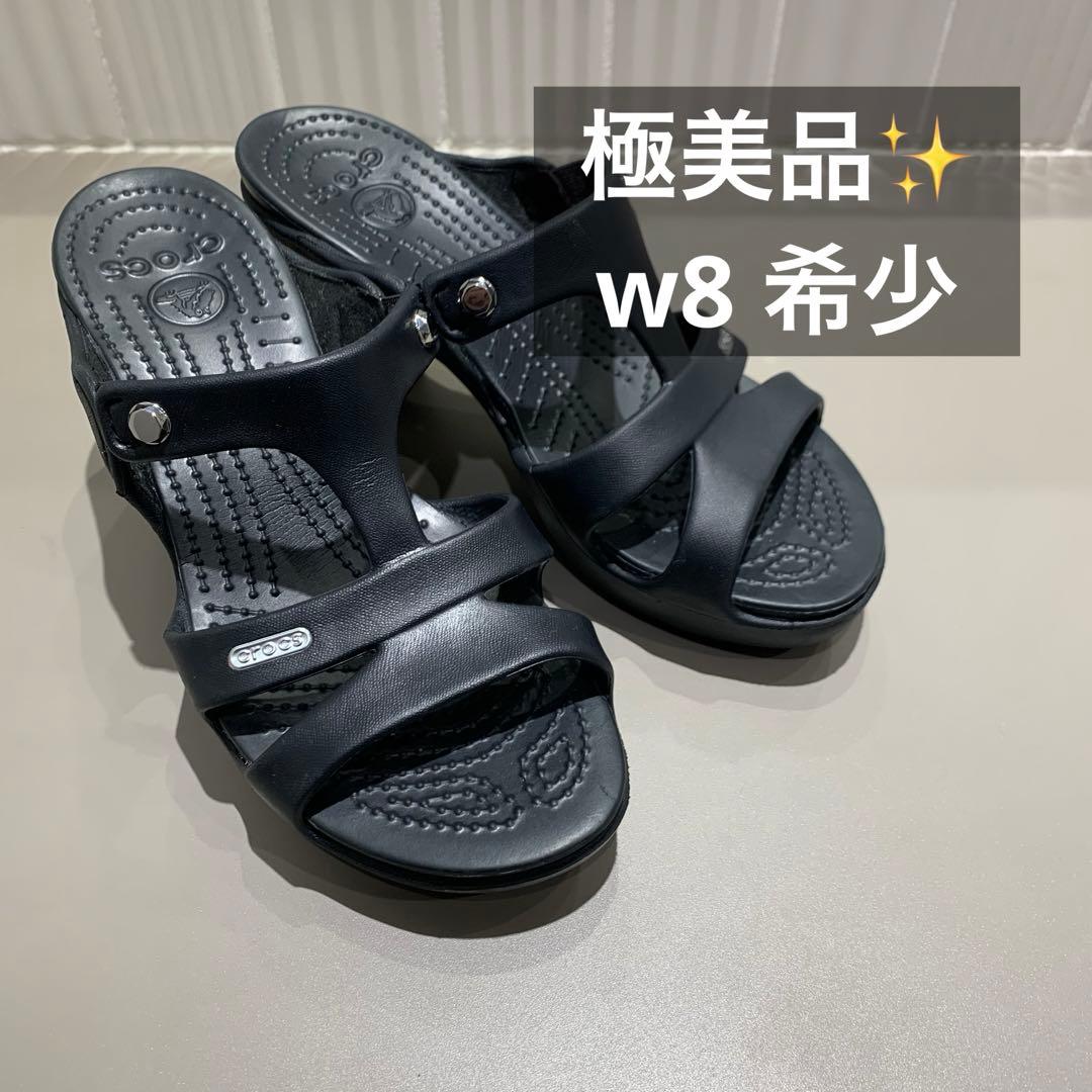 極美品✨ 廃盤品 crocs クロックス サイプラス 黒 w8 24 - メルカリ