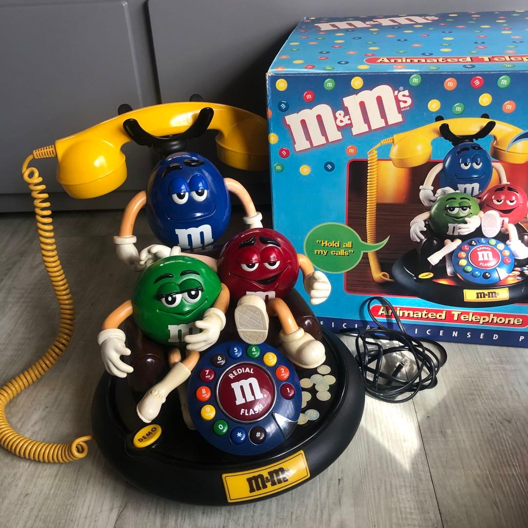 希少日本で繋がるアメリカUSA限定ビンテージM&Msフィギュア電話機