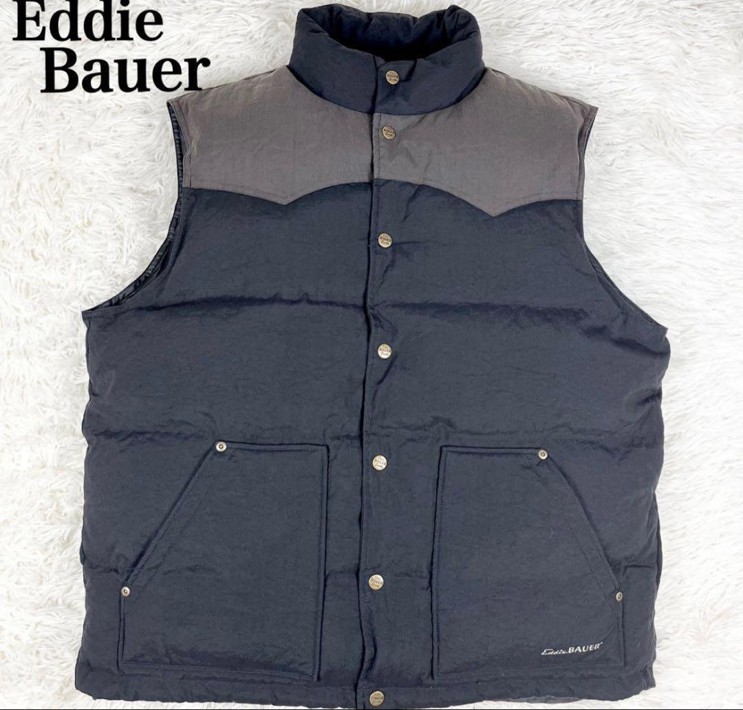 Eddie Bauer ダウンベスト XL vintage Eddie Bauer - 80s エディーバウアー ダウン ベスト メンズ XL