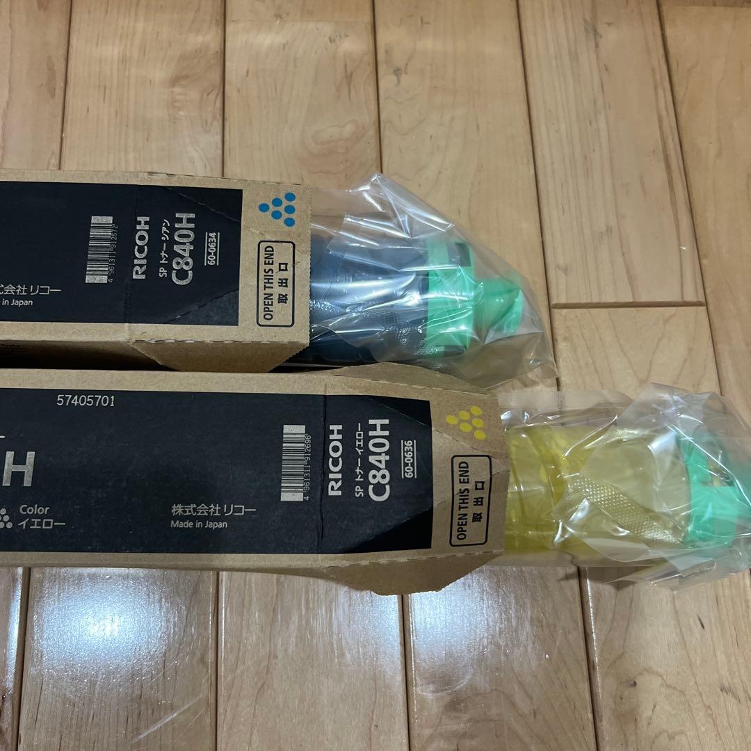 RICOH C840H トナーカートリッジ シアン・イエロー　おまけ付き たのめーる】リコー SP トナー C840H イエロー 600636 1個の通販
