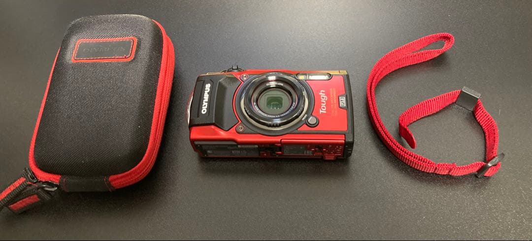 OLYMPUS Tough TG-5 レッド 本体+ケース+ストラップ Amazon.com : Hard Belt Camera Travel Case with Shoulder Strap