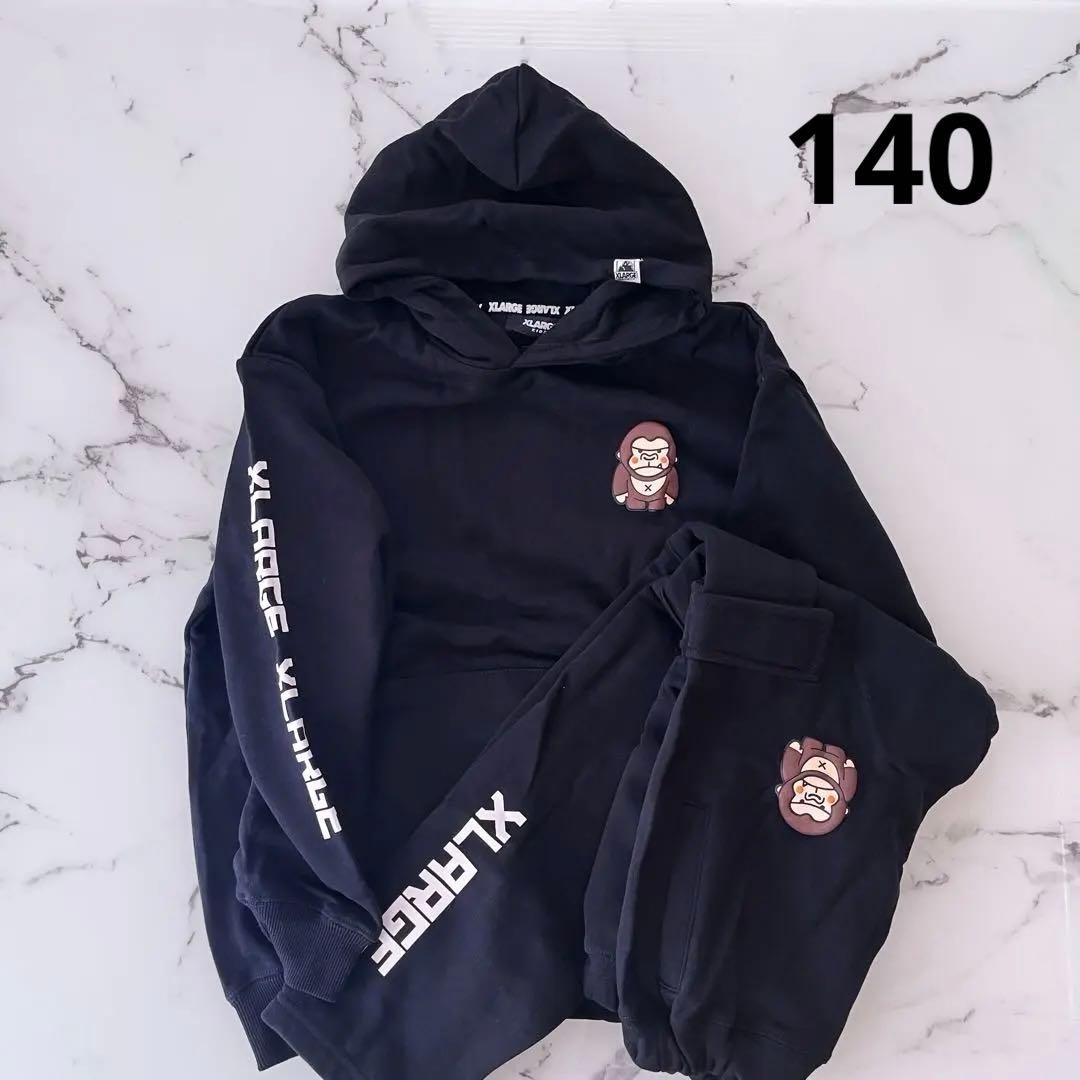 新品XLARGE KIDSスウェットセットアップ パーカー＆ロングパンツ 140 袖ロゴパーカー（パーカー） | XLARGE KIDS（エクストララージ キッズ