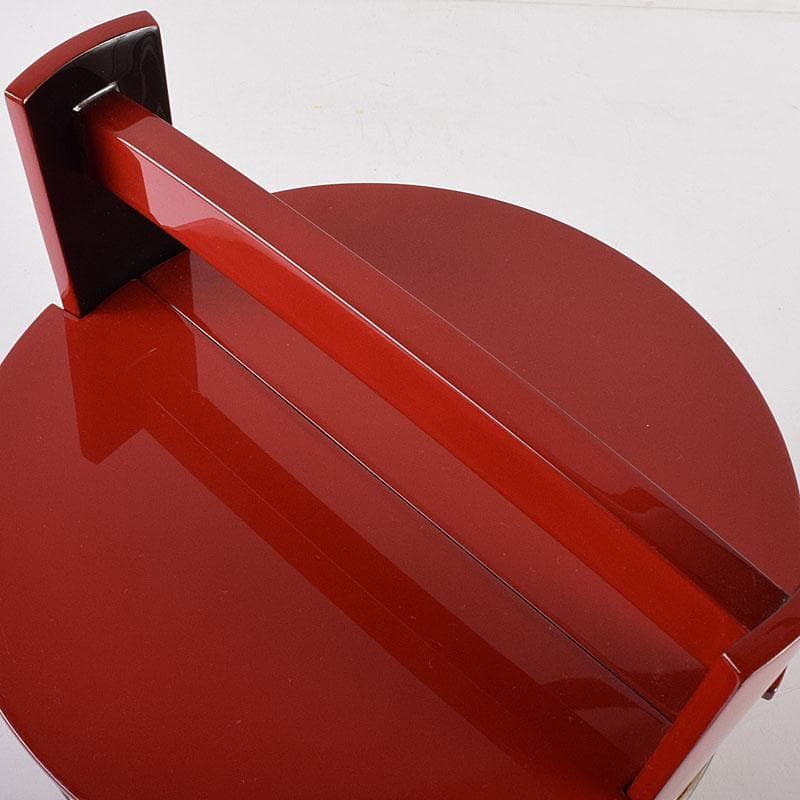 専用 浜木松峰 朱塗銀タガ 手桶水指 堀内宗完(兼中斎)極め箱 VR8538H