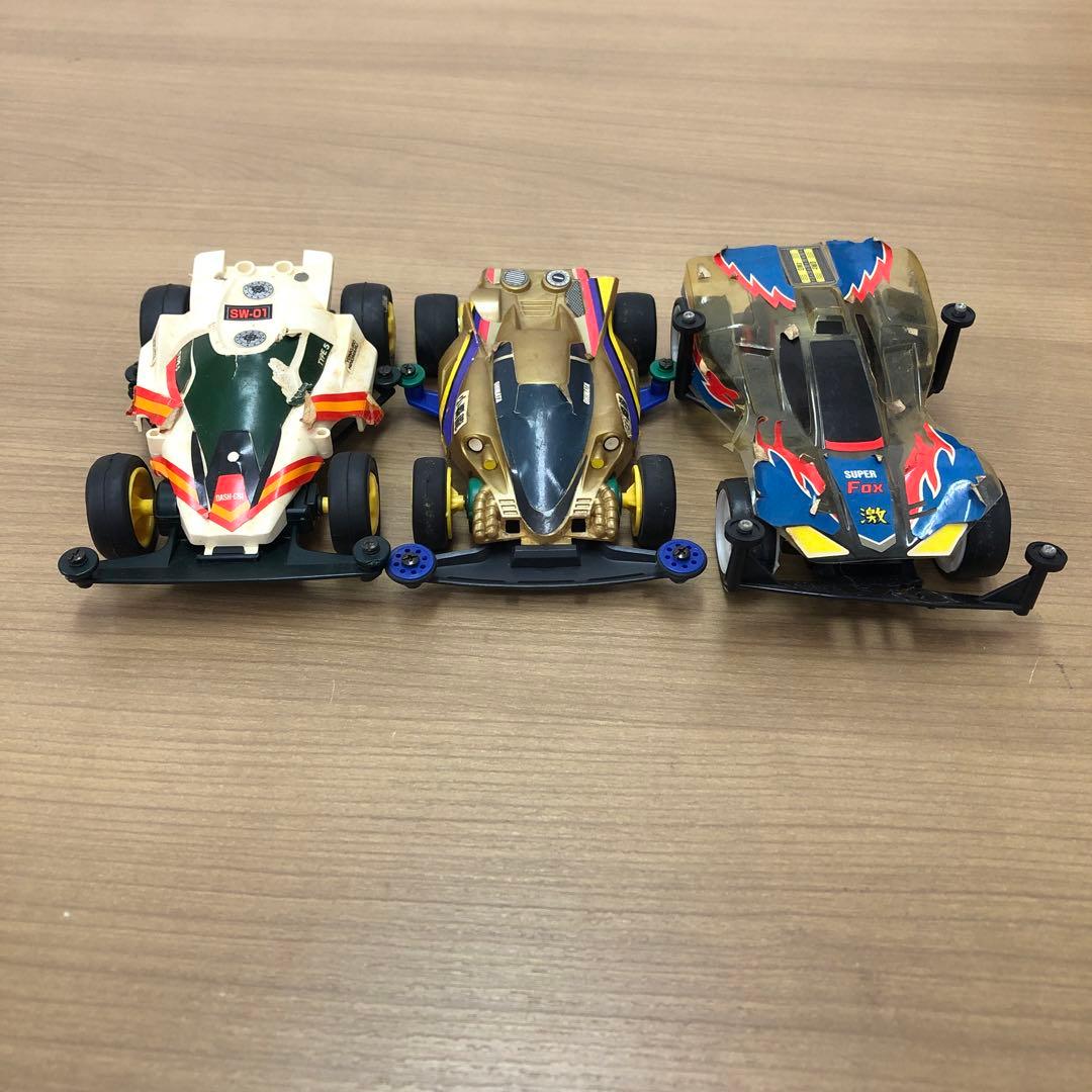 ジャンク】ミニ四駆 3台セット まとめ売り レトロ 改造パーツ付き