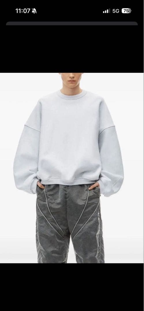 Alexander Wang ロゴスウェットシャツ トレーナー 登坂広臣 ØMI - メルカリ