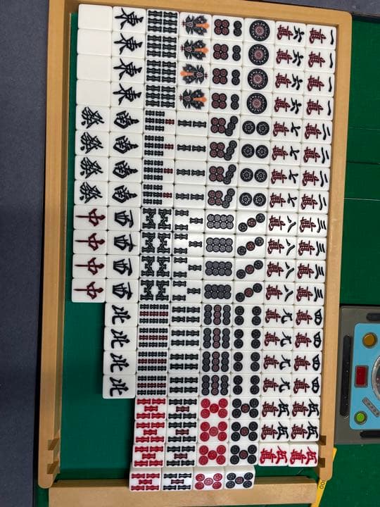 全自動麻雀牌 青、黄 麻雀牌セット 雀豪 DOME