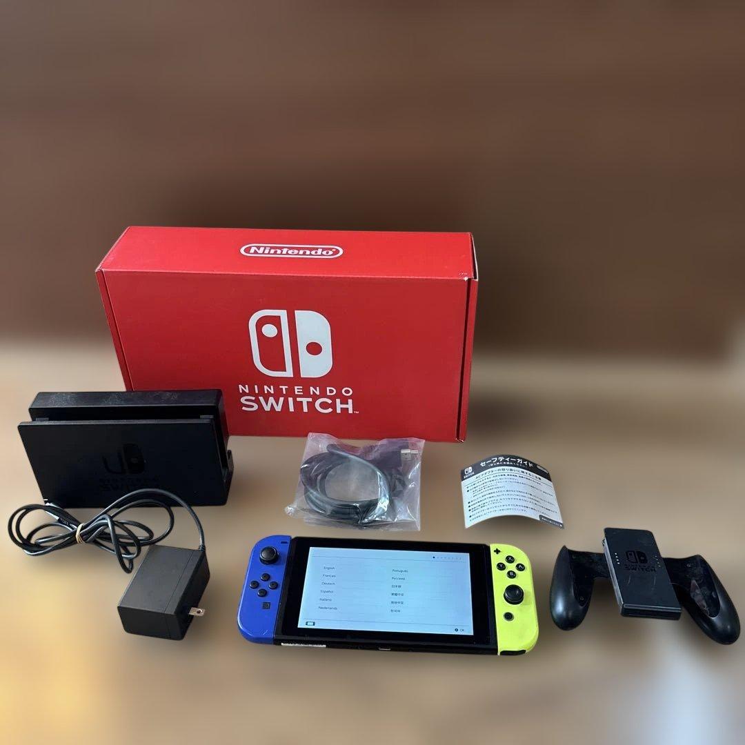 Nintendo Switch 青/黄 本体 + 付属品 Amazon.co.jp: 【任天堂純正品】Joy-Con(L) ブルー/(R) ネオンイエロー