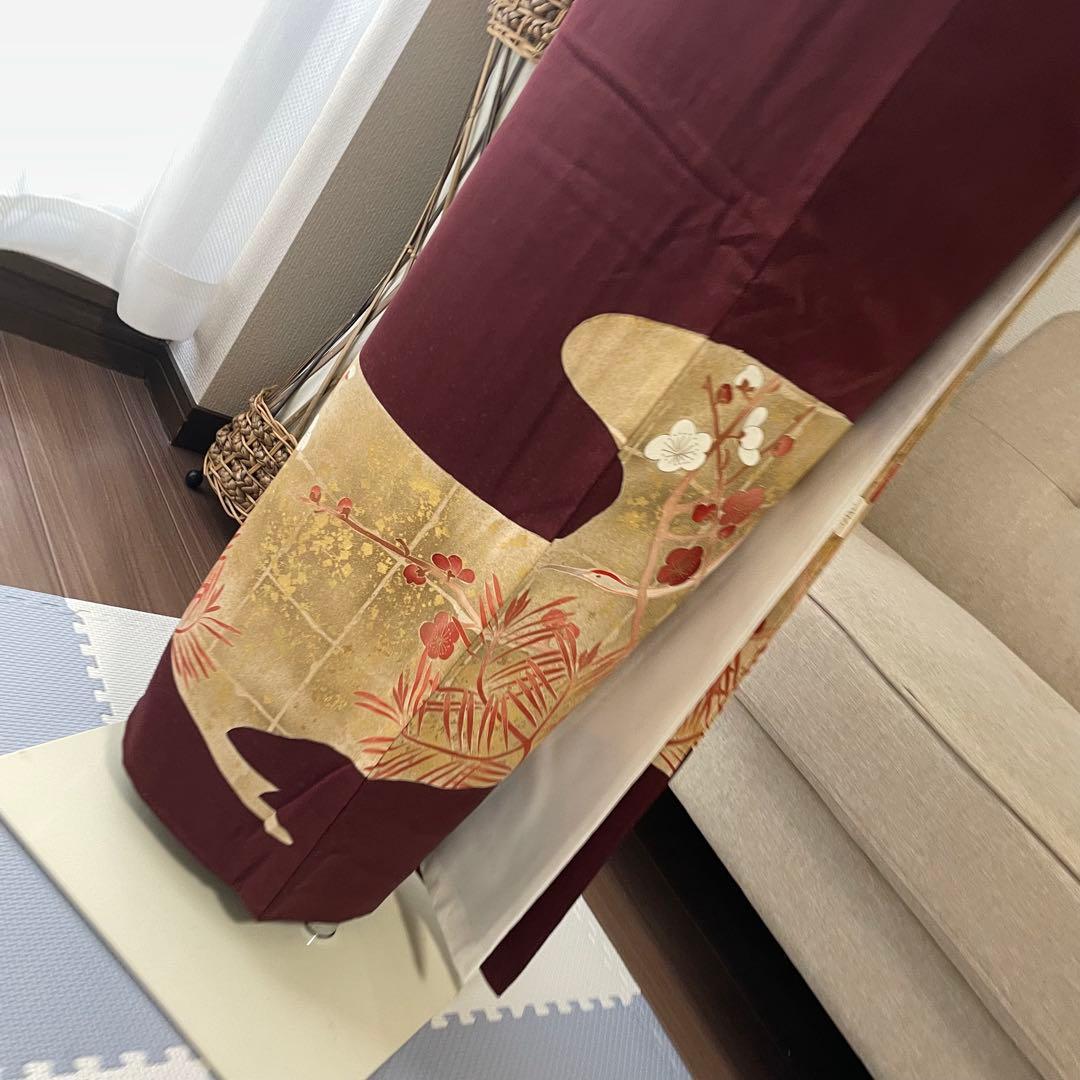 色留袖 親族 結婚式 披露宴 袋帯 セット 袷 着物 和装 ウェディング