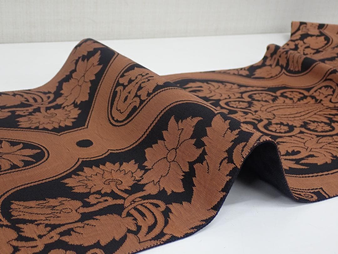 極上の逸品 誉田屋源兵衛 正絹 袋帯 31.5cm×452cm 未使用 花唐草